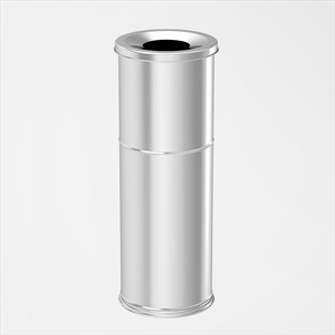 Flat Lid Dust Bin Φ28 x 60 cm